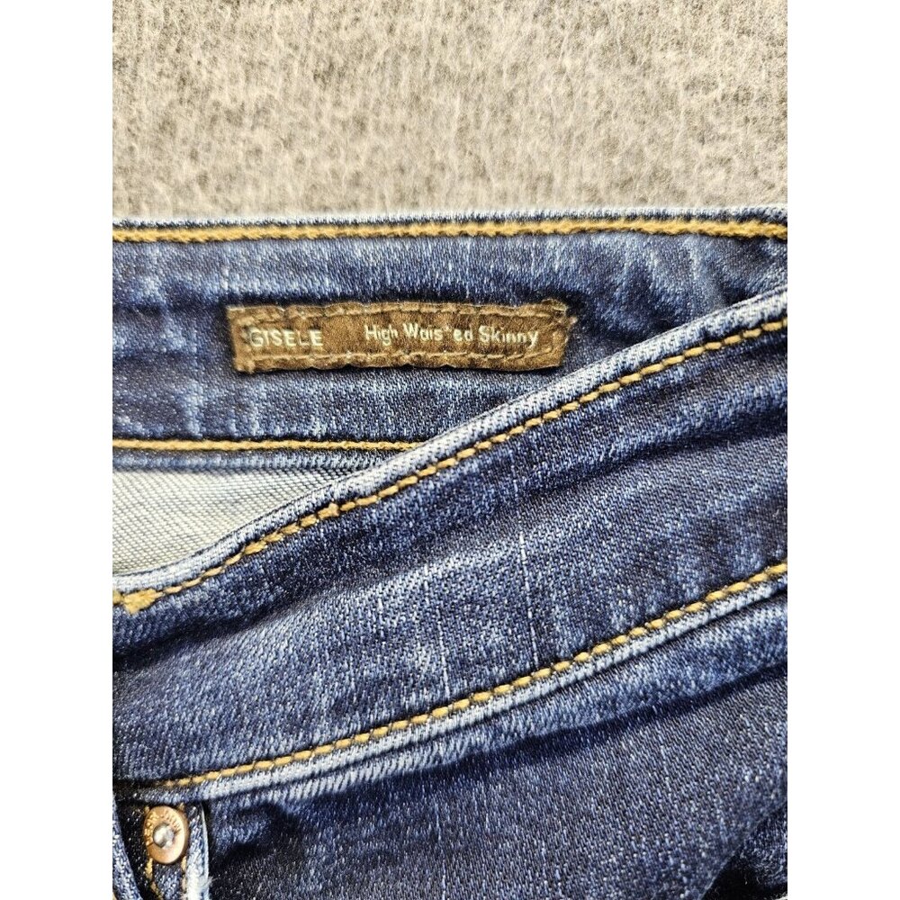 Dear John Gisele High Waisted Skinny Jeans Women's Size 25 Dark Wash Denim - Picture 6 of 11